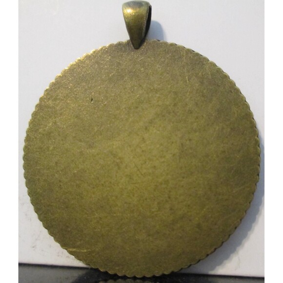 Fortune Favors the Brave-Fortis Fortuna Adiuvat-Copper High Relief Round/Pendant - Picture 7 of 7